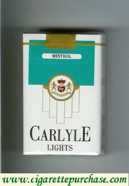 Carlyle Lights Menthol cigarettes soft box